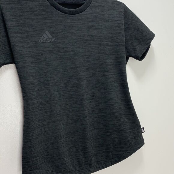 Adidas women's climalite short sleeve T-shirt size S Gray - Picture 2 of 5